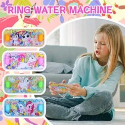 SevenQ Handheld Water Games For Girl, 4 Packs Cute Theme Water Toss Ring Game Aqua Toy Water Ring Game For Kids -Play Nest Game 51TsJ0WXc7L