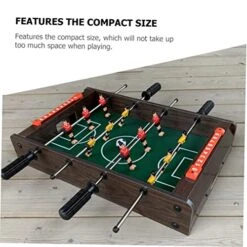 INOOMP Table Football Wooden Toys Educational Toys Desktop Toys Soccer Finger Toy Table Battle Toys Desktop Football Game Football Table Interactive Foosball Game Household Soccer Table -Play Nest Game 51TyrVv7dkL