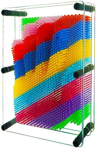 3D Pin Art Sensory Toy Needles Intellectual Fun Toy Plastic Pin Art Palm Board Large (LightBlue-6 X 8 Inches) 12 3D Pin Art Sensory Toy Needles Intellectual Fun Toy Plastic Pin Art Palm Board Large (LightBlue-6 X 8 Inches) - Image 10