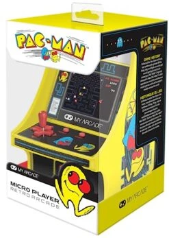 My Arcade Micro Player Mini Arcade Machine: Pac-Man Video Game, Fully Playable, 6.75 Inch Collectible, Color Display, Speaker, Volume Buttons, Headphone Jack, Battery Or Micro USB Powered -Play Nest Game 51UQ3bxWVCL