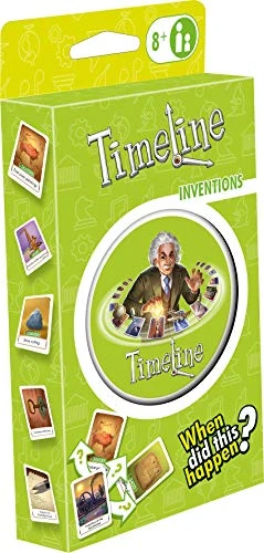 Timeline Inventions Card Game Fun Educational Trivia Game For Adults And Kids Ages 8+ 2-6 Players Average Playtime 15 Minutes Made By Zygomatic