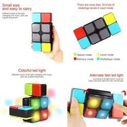 Toyofmine Electronic Handheld Memory Game| Fidget Toys|Logic Games Flip，Slide | 4 Game Modes |Toy For Kids Boys And Girls | Fun Gift Toy For Kids Ages 6-12 Years Old