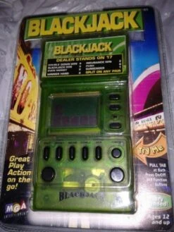MGA Mini Vegas Blackjack Pocket Casino Electronic Handheld Game Micro Games Of America
