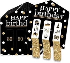 Big Dot Of Happiness Adult 50th Birthday - Gold - Birthday Party Game Pickle Cards - Pull Tabs 3-in-a-Row - Set Of 12 -Play Nest Game 51WE5thOJL. AC