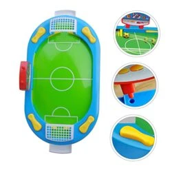 TOYANDONA Childrens Toys Kids Football 1pc Table Football Table Kids Soccer Funny Table Games Desktop Football Sports Child Trigger Plastic Blue Kids Soccer Ball Kidcraft Playset -Play Nest Game 51WRA1L6PiL