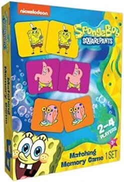 TCG Toys Spongebob Squarepants - Memory Matching Card Game - Featuring 72 Full Color Pieces - Promote And Improve Memory & Sensory Development Skills. Great Gift For Boys And Girls Over Age 3. -Play Nest Game 51WqKzcmQML. AC
