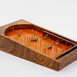 Nagina International, Bagatelle Traditional Table Top Game 30cm X 45cm Solid Wood/Brass Pinball Game -Play Nest Game 51WsAwi8BsL