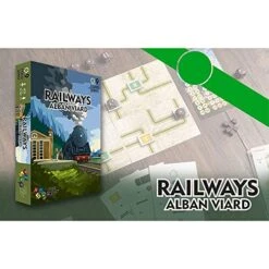 Capstone Games Nano9Games Volume 1: Railways - Capstone Games, 19th Centrury Themed Action Performing Railroad Game, 1 Player, 30 Mins -Play Nest Game 51Zmffok10L