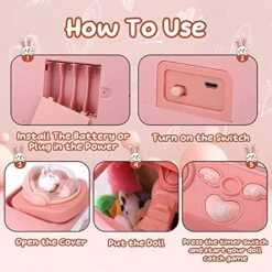 HOUKAI Candy Claw Machine For Kids, With 20 Mini Plush Toys And 10 Gashapons Claw Machine Toy Adjustable Sounds And Music Small Vending Machine, Electronic Arcade Claw Game,Pink -Play Nest Game 51a6jfiOJmL