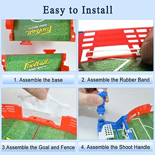 Mini Foosball Games, Tabletop Football Soccer Pinball For Indoor Game Room, Table Top Foosball Desktop Sport Board Game For Adults Kids Family Game Night Fun 5 Mini Foosball Games, Tabletop Football Soccer Pinball For Indoor Game Room, Table Top Foosball Desktop Sport Board Game For Adults Kids Family Game Night Fun - Image 3