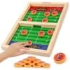 Coogam Fast Sling Puck Game, Wooden Sling Football Shot Board Game Large Table Interaction Speed Track Toy For Party Home Family Parents-Child Boys Girls Adult -Play Nest Game 51bGIRvQmDL