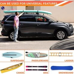 Zone Tech Soft Roof Rack Pads Heavy Duty, Use With Or Without Cross Bar, Non-Slip, Use For Kayak, Surfboard, Canoe, And More (1 Set) 12 Zone Tech Soft Roof Rack Pads Heavy Duty, Use With Or Without Cross Bar, Non-Slip, Use For Kayak, Surfboard, Canoe, And More (1 Set) -Play Nest Game 51cPtRWDpEL