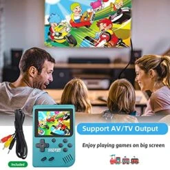 Retro Handheld Games For Kids, 8 Bit Retro 365 Classic Games 3.0" LCD Screen Portable Video Game Player Support TV Output Electric Learning Toys For Boys Girls Ages 4-12 (Green)… -Play Nest Game 51d4P9RMyLL