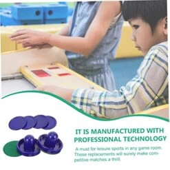 VANZACK 1 Set Ice Hockey Pusher Hockey Pucks And Paddles Ice Hockey Game Toys Table Ice Hockey Toys Funny Hockey Pusher Ice Hockey Paddle Door Handles Black Air Hockey Discs CD Desktop Abs -Play Nest Game 51dEkLn811L