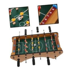 INOOMP 1pc Table Tennis Footballs For Kids Indoor Toys Desktop Toys Table Soccer Game Football Game Toy Foosball Tabletop Games Parent-Child Football Game Creative Football Game Green -Play Nest Game 51dPnyh4qzL