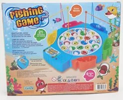 DITOYS Fishing Game Toys For Kids Set Includes 1 Game Base, 21 Fish, 6 Fishing Rods | Family Games For Kids 4 And Up | Gifts For Kids 1-2 Player Games In Spanish