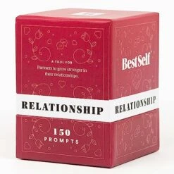 BestSelf Relationship Deck - 150 Discussion Prompts To Create Real Conversations - Perfect Couples Games, Card Games For Adults, And Amazing Gifts For Wife