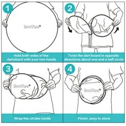 BooTaa 29" Large Dart Board For Kids, Kids Dart Board With Sticky Balls, Boys Toys, Indoor/Sport Outdoor Fun Party Play Game Toys, Birthday Gifts For 3 4 5 6 7 8 9 10 11 12 Year Old Boys Girls -Play Nest Game 51ffVza438L