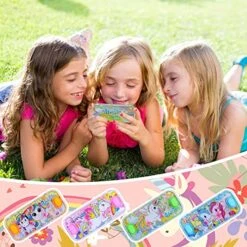 SevenQ Handheld Water Games For Girl, 4 Packs Cute Theme Water Toss Ring Game Aqua Toy Water Ring Game For Kids -Play Nest Game 51fmRICKINL