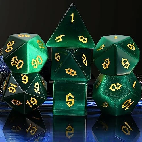 Rainbow Turquoise DND Dice Set Sharp Edge Stone Handmade 7 Accessories Dice For Dungeons And Dragons TTRPG Games Multi-Sided RPG Polyhedral Dice Roleplaying Games Shadowrun Pathfinder MTG 16 Rainbow Turquoise DND Dice Set Sharp Edge Stone Handmade 7 Accessories Dice For Dungeons And Dragons TTRPG Games Multi-Sided RPG Polyhedral Dice Roleplaying Games Shadowrun Pathfinder MTG - Image 14