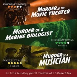 Cryptic Killers Bundle - Unsolved Murder Mystery Game - Cold Case File Investigation - Detective Clues/Evidence - Solve The Crime - Individuals, Date Nights & Party Groups - 3 Pack -Play Nest Game 51ggNlQFD6L