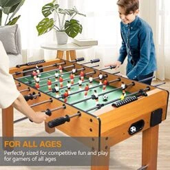 BBnote 48in Competition Sized Foosball Table, Home Arcade Tables Football, Game Room, Arcade With 2 Balls, 2 Cup Golders, Game Machine Suitable For Adults And Kids -Play Nest Game 51ibcYHz5IL