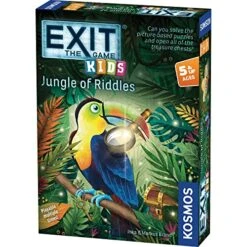 Thames & Kosmos EXIT: The Game - Kids - Jungle Of Riddles | Brainteasers |Kid's Activity| Kid's Cooperative Game | Quick Game | Kids Activity