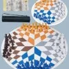 Three Or Four Players Chess Set：A Leather Game Mat + 4 Packs Of Pieces (64 Pieces) + 1 Game Manual + A Drawstring Storage Bag. A Strategy Chess Game For 2-4 Players -Play Nest Game 51jx9w02CkL