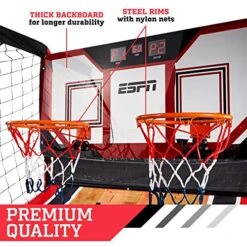 ESPN EZ Fold 2 Player Basketball Game With Polycarbonate Backboard And LED Scoring 10 ESPN EZ Fold 2 Player Basketball Game With Polycarbonate Backboard And LED Scoring -Play Nest Game 51kUafKTp5L