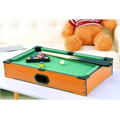 Hora De Lima Mini Pool Table For Kids Small Billiards Game Table Top Pool Table Toy For Cat Gift For Kids Cat Pool Table Toy -Play Nest Game 51l5I6mOMAL
