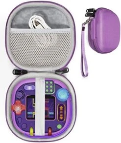 Game System Case For Leapfrog Rockit Twist Handheld Learning Game System, By Alltravel, Tailor Made Case-Best Matching With Color And Shape, Mesh Accessories Pocket, Detachable Wrist Strap (Purple) -Play Nest Game 51lVol8n9DL. AC