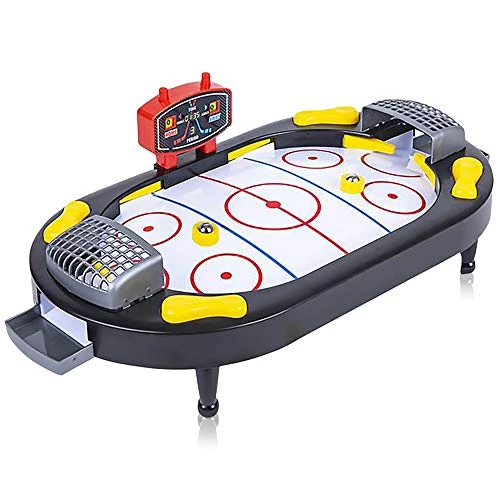 Gamie Hockey Tabletop Game, Desktop Sports Game With Mini Hockey Table, 2 Pucks, And Scoreboard, Fun Indoor Games For Home, Office And Game Night, Best Gift Idea For Kids 3 Gamie Hockey Tabletop Game, Desktop Sports Game With Mini Hockey Table, 2 Pucks, And Scoreboard, Fun Indoor Games For Home, Office And Game Night, Best Gift Idea For Kids