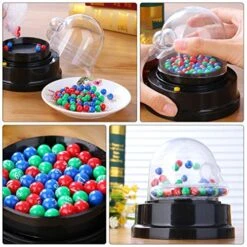 STOBOK Bingo Lotto Game Electric Lotto Ball Machine Mini Lottery Machine Portable Bingo Machine Toy Jackpot Machine With Fortunate Number Picker For Family Table Games -Play Nest Game 51me5ZeHkeL