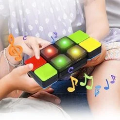 Smart Speed Puzzle Toy Flashing Handheld Electronic DIY Games For Relieving Stress Parent Children Interaction