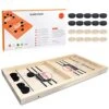 BAKAM Super Fast Sling Puck Game, Portable Table Hockey Game For Kids And Adults, Tabletop Slingshot Games Toys For Boys And Girls, Desktop Sport Board Game For Family Game Night Fun (Large Winner) -Play Nest Game 51nXZWTZDEL