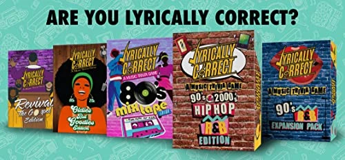 Lyrically Correct 90's Expansion Pack Music Trivia Card Game| Multi-Generational Family Gatherings, Adult Game Night And Fun Trivia 6 Lyrically Correct 90's Expansion Pack Music Trivia Card Game| Multi-Generational Family Gatherings, Adult Game Night And Fun Trivia - Image 4