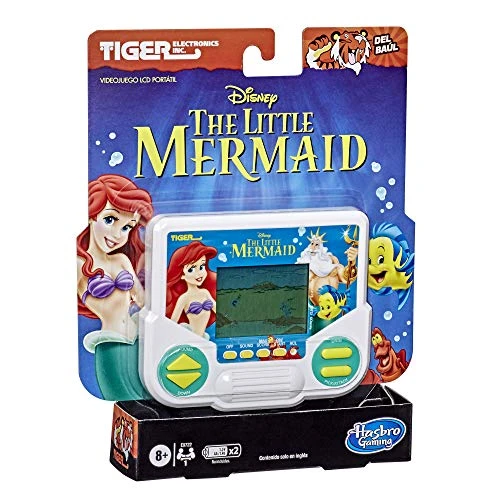 Hasbro Gaming Tiger Electronics Disney's The Little Mermaid Electronic LCD Video Game, Retro-Inspired Edition, Handheld 1-Player Game, Ages 8 And Up , Blue 3 Hasbro Gaming Tiger Electronics Disney's The Little Mermaid Electronic LCD Video Game, Retro-Inspired Edition, Handheld 1-Player Game, Ages 8 And Up , Blue