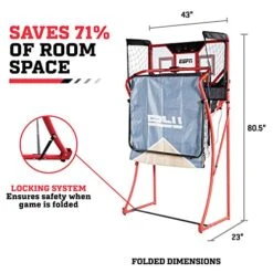 ESPN EZ Fold 2 Player Basketball Game With Polycarbonate Backboard And LED Scoring 9 ESPN EZ Fold 2 Player Basketball Game With Polycarbonate Backboard And LED Scoring -Play Nest Game 51okFICa0QL