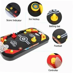 Ibasenice 2 Sets 2 Desktop Chess Boards For Portable Chess Board Tabletop Hokey For Kids Shuffleboard Pucks Mini Curling Game Table Ice Hockey Game Basketball Shooting -Play Nest Game 51pI2ARuPHL