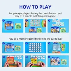 Panda Juniors Memory Game, Shopping List Game Educational Matching Games For Kids Toddlers Ages 3 And Up Preschool Home Learning Montessori STEM Board Games Gift Toys 10 Panda Juniors Memory Game, Shopping List Game Educational Matching Games For Kids Toddlers Ages 3 And Up Preschool Home Learning Montessori STEM Board Games Gift Toys -Play Nest Game 51ptcHDglML