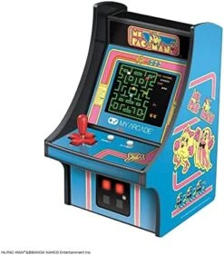 My Arcade Micro Player Mini Arcade Machine: Pac-Man Video Game, Fully Playable, 6.75 Inch Collectible, Color Display, Speaker, Volume Buttons, Headphone Jack, Battery Or Micro USB Powered -Play Nest Game 51q9ktojlL. AC