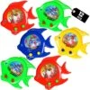 Fish Ring Toss Water Games For Kids - (Pack Of 12) Handheld Retro Mini Game Pocket Travel Toys For Car Road Trips, Party Favors And Game Prizes -Play Nest Game 51sZi0URRAL