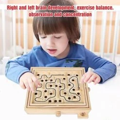 GOTHINK Wooden Labyrinth Game, Mable Ball Tilt Maze Board Game,Table Balance Game And Toy For Kids And Adults 15 GOTHINK Wooden Labyrinth Game, Mable Ball Tilt Maze Board Game,Table Balance Game And Toy For Kids And Adults -Play Nest Game 51sraUJlsHL