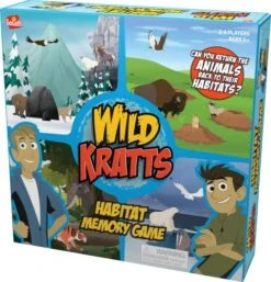 Goliath Wild Kratts Habitat Memory Game - Classic Memory Gameplay With Creative Storytelling - Learn Animal Facts While You Play, Ages 5 And Up, 2-4 Players -Play Nest Game 51u6p5Lx2cL
