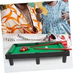 Unomor 1 Set Billiard Toy Kids Educational Toys Mini Toys For Kids Mini Pool Table For Kids Miniature Billiard Game Table Miniature Pool Table Set Plastic Billiard Table Toy -Play Nest Game 51uCa9oqKsL
