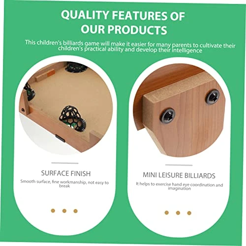 Sosoport 1 Set Pool Table Poppets For Kids Boys Kids Toys Kids Travel Toys Mini Billiard Game Toy Interesting Table Billiard Toy Parent- Child Pool Table Toy Creative Billiard Table Green 6 Sosoport 1 Set Pool Table Poppets For Kids Boys Kids Toys Kids Travel Toys Mini Billiard Game Toy Interesting Table Billiard Toy Parent- Child Pool Table Toy Creative Billiard Table Green - Image 4