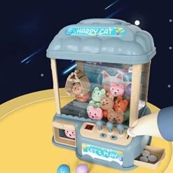 Fancyes Claw Machine Arcade Game With 20 Capsule, Arcade Candy Capsule Claw Game Prizes Toy, Blue 40 Dolls -Play Nest Game 51w33jXlQRL