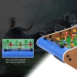 Yencoly Foosball Table, Family Game PP+Wood Material Kids Toy Board Classic Soccer Game Table, Football Kicker For Baby -Play Nest Game 51wIXiV63dL