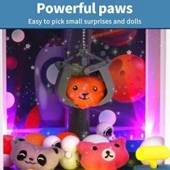 Ouzhimanxing Mini Claw Machine Toys & Games Fun Arcade Competition For Kids With 18 Random Plush Toys Included, Easy To Use Battery/USB Charging, Perfect Party Gift For Ages 3-8 (Blue) -Play Nest Game 51wR9cBkcML