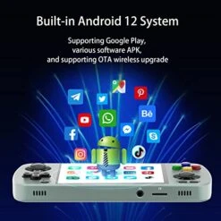 RG405M Retro Handheld Game Aluminum Alloy, Android 12 Built-in 128G TF Card 3172 Games,4 Inch IPS Touch Screen With Game Front-end,RG405M Supports Google Play And OTA Wireless Upgrade -Play Nest Game 51x13cR9lZL
